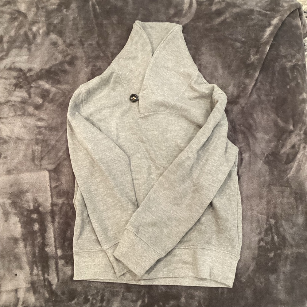 GAP Kids Light Gray Shawl Collar Sweater